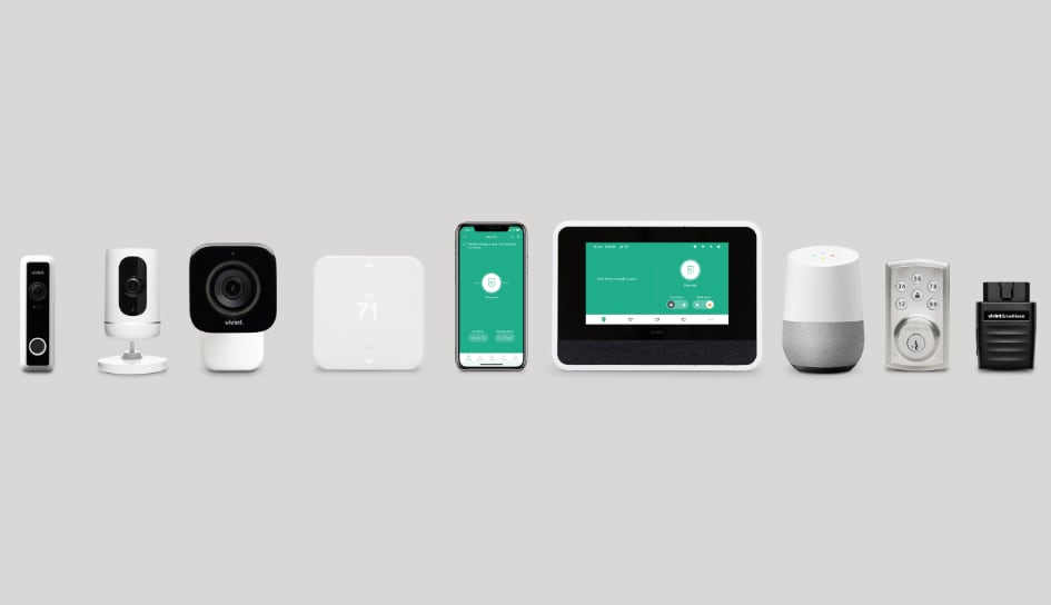 Vivint home security product line in Dayton